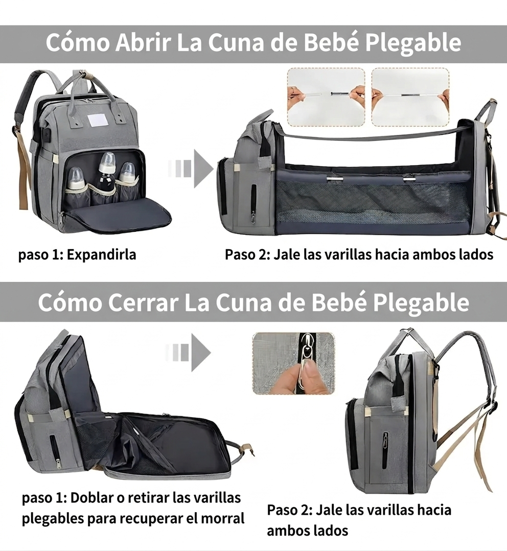 Maleta Pañalera Todo-en-Uno